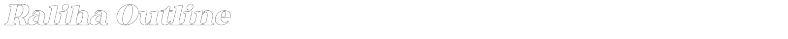 Raliha font preview